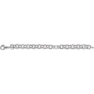 9mm Sterling Silver Fancy Link Chain - Moijey Fine Jewelry and Diamonds