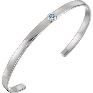 Aquamarine Cuff Bracelet