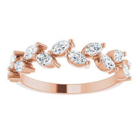 14mk Rose Gold 5/8 CTW Anniversary Band - Moijey Fine Jewelry and Diamonds