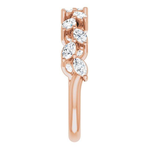 14mk Rose Gold 5/8 CTW Anniversary Band - Moijey Fine Jewelry and Diamonds