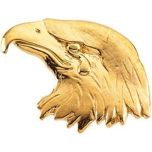 14k Yellow Gold Crying Eagle Lapel Pin