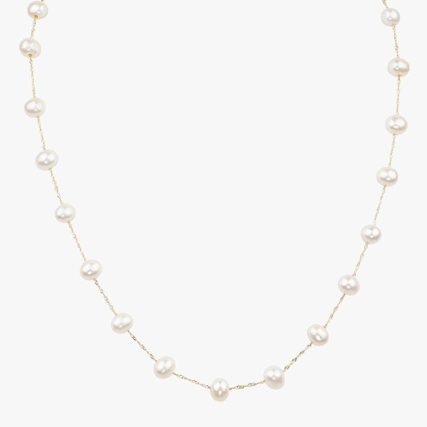 14K Gold Fresh Water Pearl Necklace