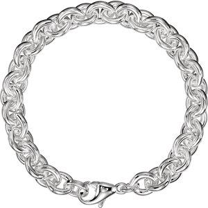 Sterling Silver 9mm Solid Round Cable 8" Bracelet - Moijey Fine Jewelry and Diamonds