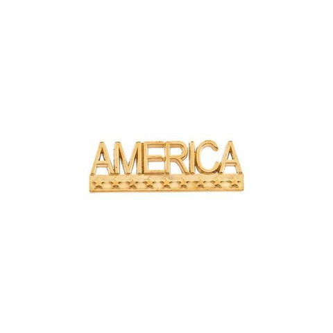 14k Gold AMERICA Lapel Pin