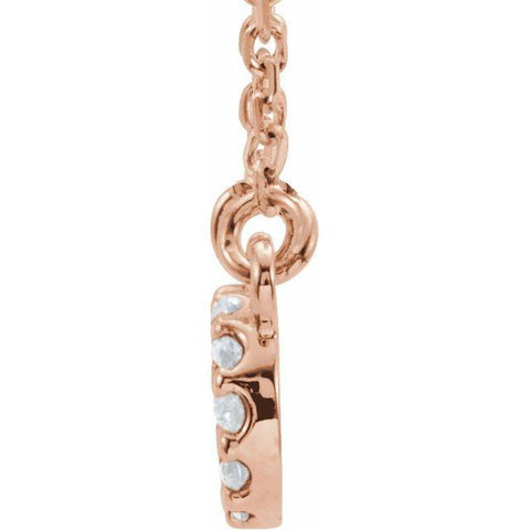 14k .08 Carat Diamond Infinity 16 1/2'" Necklace - Moijey Fine Jewelry and Diamonds