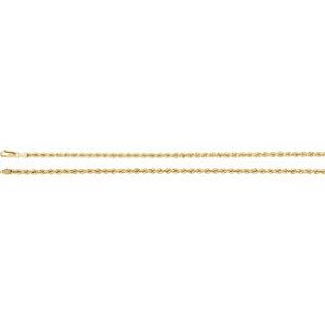 14K Yellow 4mm Rope 18" Chain - Moijey Fine Jewelry and Diamonds