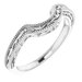 14k White Band for 6.5 mm Round Ring - Moijey Fine Jewelry and Diamonds