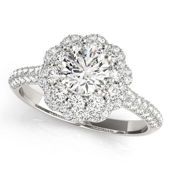 Fabulous Pave Round Halo Engagement Ring - Moijey Fine Jewelry and Diamonds