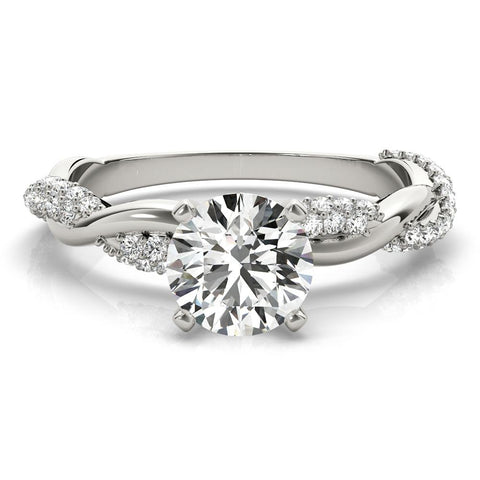 Infinite Pave Engagement Ring Setting - Moijey Fine Jewelry and Diamonds