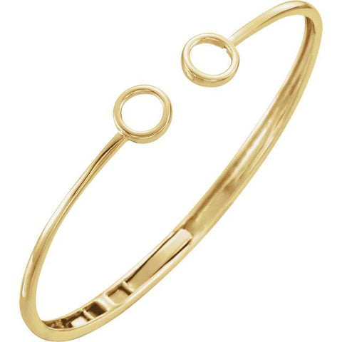 Hinged Circle Cuff Bracelet - Moijey Fine Jewelry and Diamonds