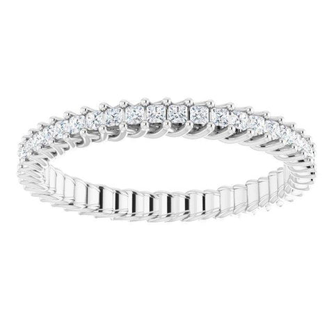 Elegant Princess-Cut Eternity Ring - Moijey Fine Jewelry and Diamonds