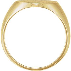 Solid Oval Men's Signet Ring - Moijey Fine Jewelry and Diamonds