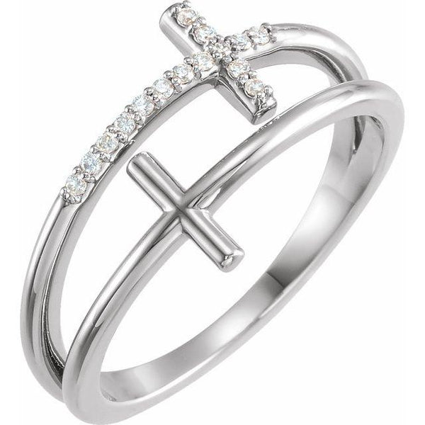 14K.White Gold with.06 ctw Diamond Ring - Moijey Fine Jewelry and Diamonds