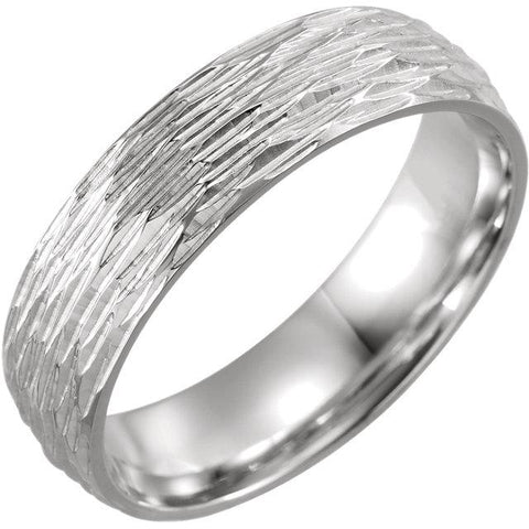 Tree Bark Patterned Comfort-Fit Band - Moijey Fine Jewelry and Diamonds