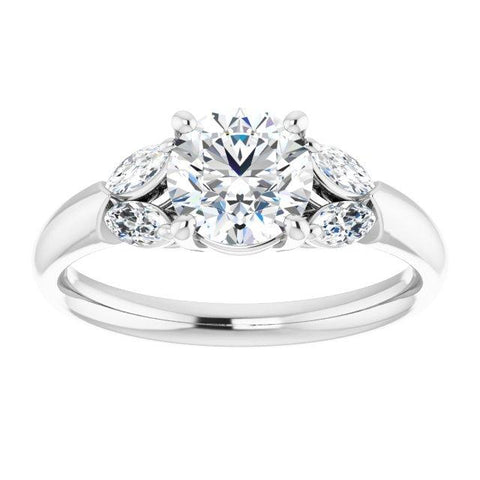 Vintage Round Engagement Ring Setting