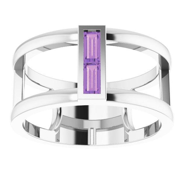 Amethyst Baguette Ring - Moijey Fine Jewelry and Diamonds