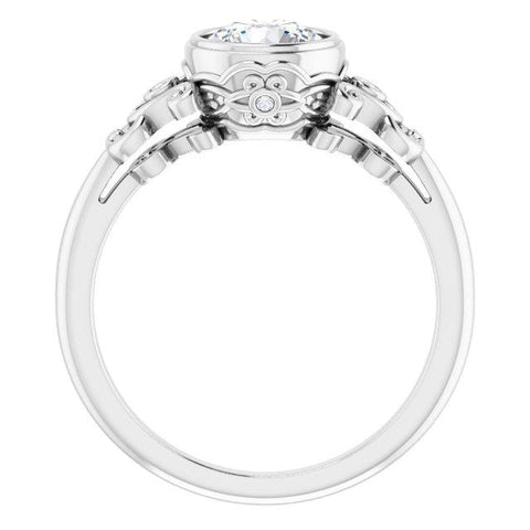 Intricately Rounded Engagement Ring Mounting - Moijey Fine Jewelry and Diamonds