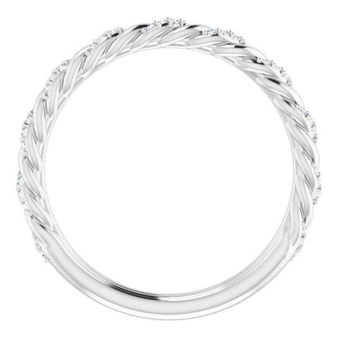 Pavé Twisted Anniversary Band - Moijey Fine Jewelry and Diamonds