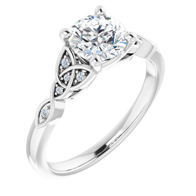 Celtic-Inspired Semi-Set Engagement Ring - Moijey Fine Jewelry and Diamonds