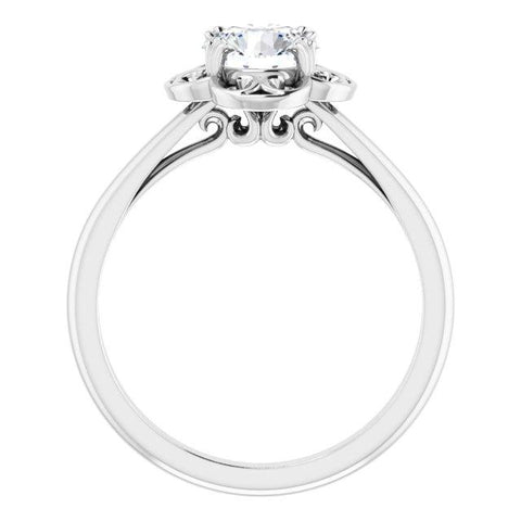 Round Filigree Solitaire Engagement Ring - Moijey Fine Jewelry and Diamonds