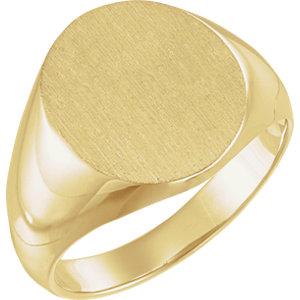 Solid Oval Men's Signet Ring - Moijey Fine Jewelry and Diamonds