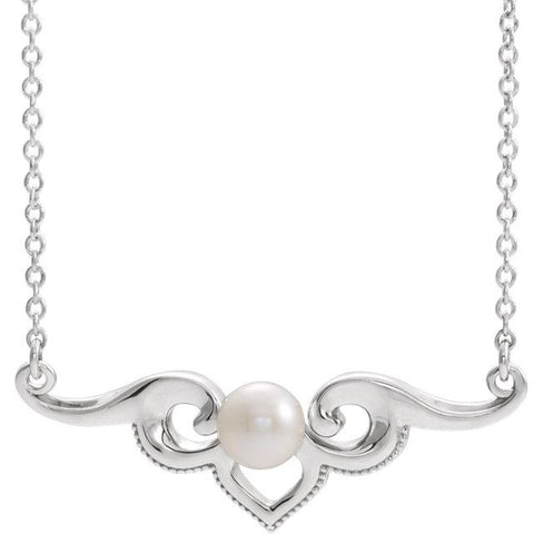 Freshwater Cultured Pearl Bar Necklace - Moijey Fine Jewelry and Diamonds