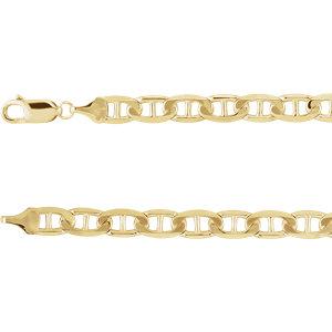 14K Yellow 6mm Anchor 8.5" Bracelet - Moijey Fine Jewelry and Diamonds