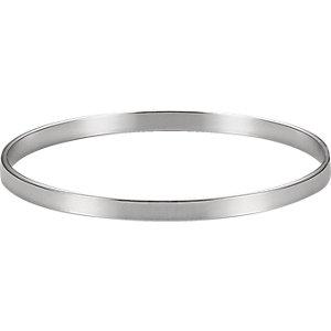 Sterling Silver 4.75mm Bangle Bracelet - Moijey Fine Jewelry and Diamonds
