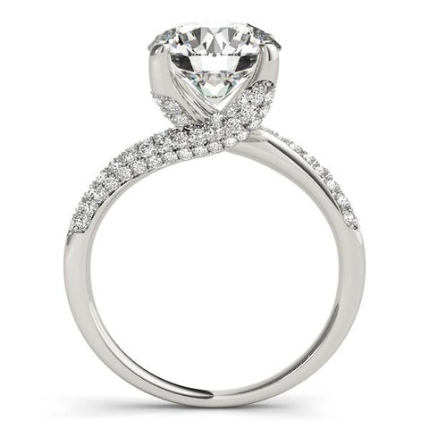 Dramatic Pave Twist Engagement Ring Setting - Moijey Fine Jewelry and Diamonds