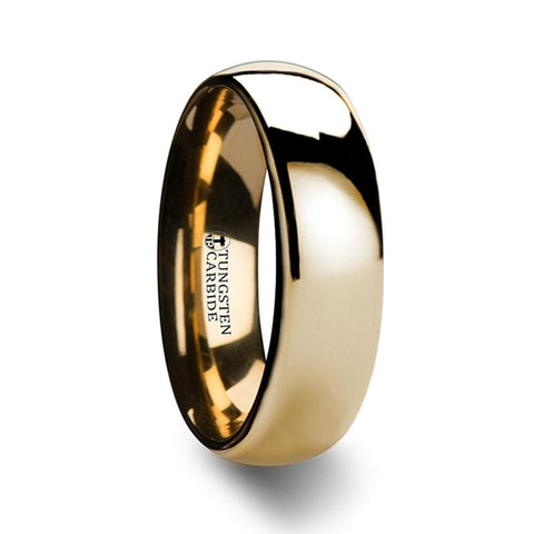 Domed Gold Tungsten Wedding Ring - Moijey Fine Jewelry and Diamonds