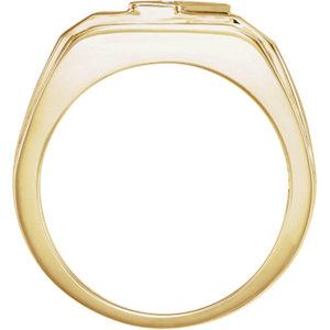 Gentleman's Onyx & 1/8 CTW Diamond Ring - Moijey Fine Jewelry and Diamonds