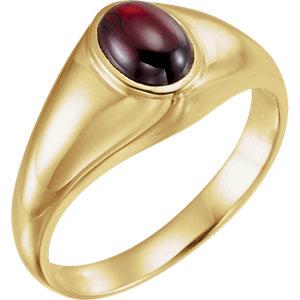 14K Yellow Gold Ring with Mozambique Garnet - Moijey Fine Jewelry and Diamonds