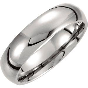 Titanium 6mm Domed Polished Band - Moijey Fine Jewelry and Diamonds