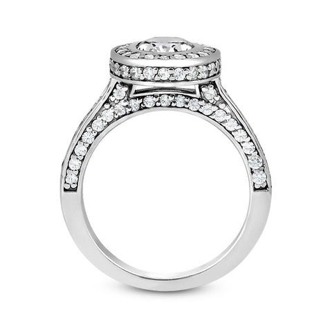 Sleek Oval Engagement Ring Setting - Moijey Fine Jewelry and Diamonds