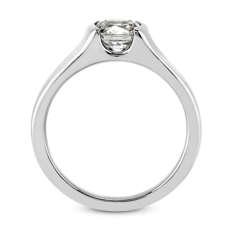 Polished Tension Engagement Ring Setting (6.5mm) - Moijey Fine Jewelry and Diamonds