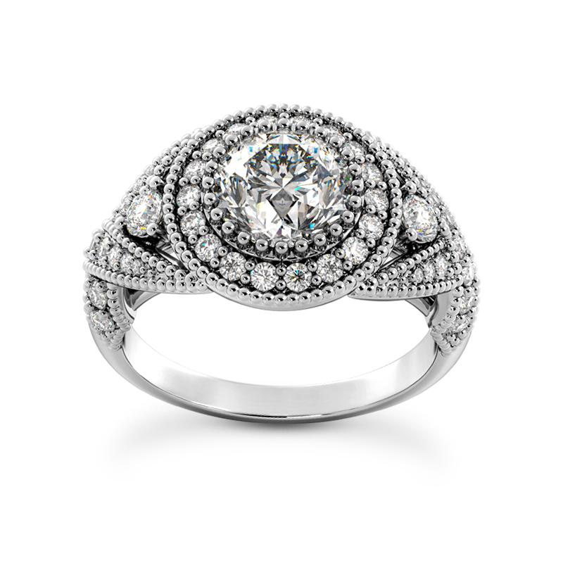 Glamorous Halo Engagement Ring