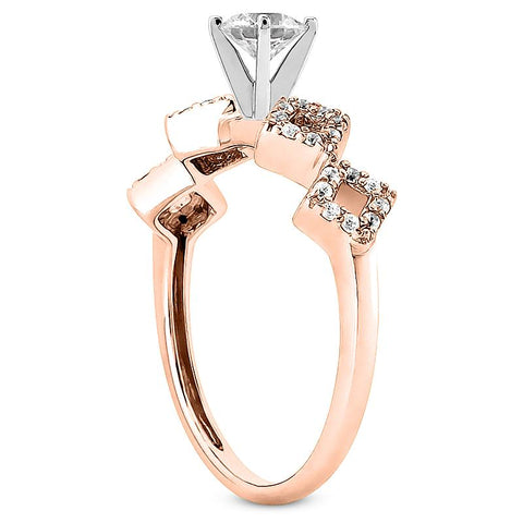 NiNi Zig-Zag Diamond Engagement Ring Setting - Moijey Fine Jewelry and Diamonds