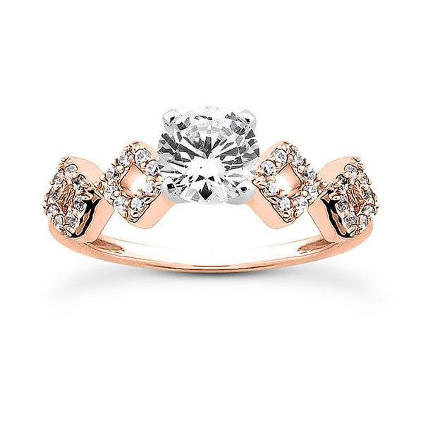 NiNi Zig-Zag Diamond Engagement Ring Setting - Moijey Fine Jewelry and Diamonds