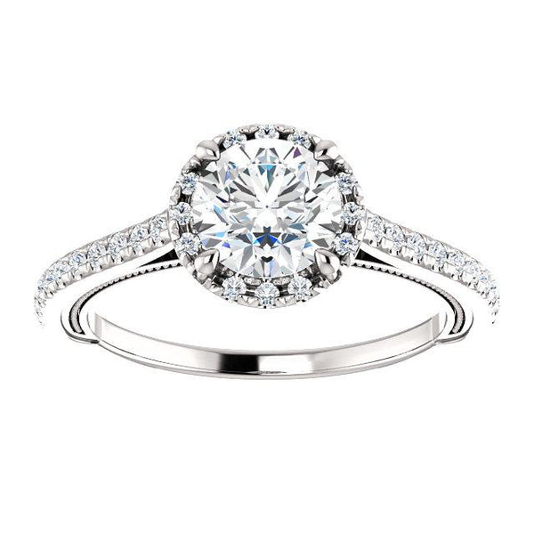 Round 1/4 CTW Diamond Semi-Set Engagement Ring - Moijey Fine Jewelry and Diamonds