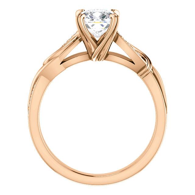 Infinite Ribbon Cushion Engagement Ring Setting - Moijey Fine Jewelry and Diamonds