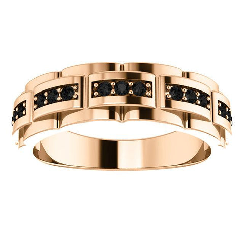 1/3 CTW Black Diamond Pattern Ring - Moijey Fine Jewelry and Diamonds