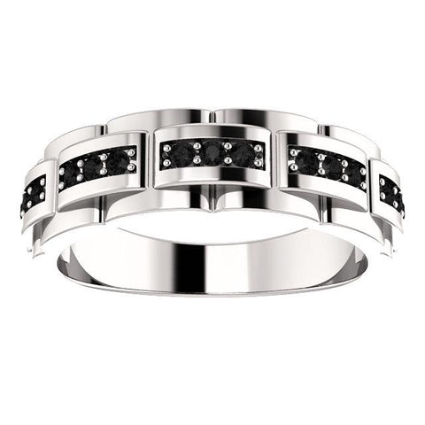 1/3 CTW Black Diamond Pattern Ring - Moijey Fine Jewelry and Diamonds