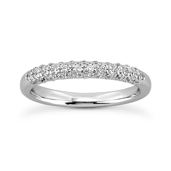 Shimmering Pave Anniversary Band