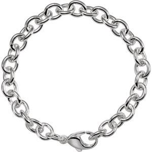 Sterling Silver Cable Link 8.5" Bracelet - Moijey Fine Jewelry and Diamonds