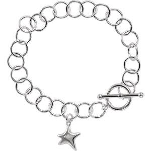 Link Bracelet with Star - Moijey Fine Jewelry and Diamonds