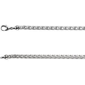 Sterling Silver 4.5mm Solid Wheat Chain 20" Chain - Moijey Fine Jewelry and Diamonds