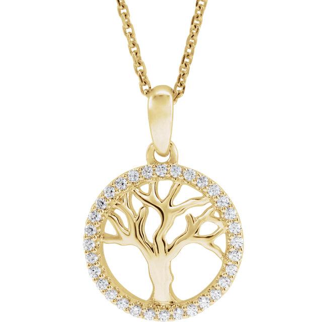 Diamond Tree Of Life Necklace