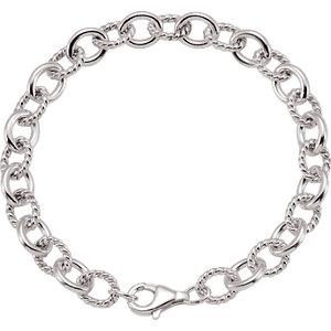 Sterling Silver Link 7.5" Chain - Moijey Fine Jewelry and Diamonds
