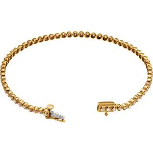 14K Yellow 1 CTW Diamond Line Bracelet - Moijey Fine Jewelry and Diamonds