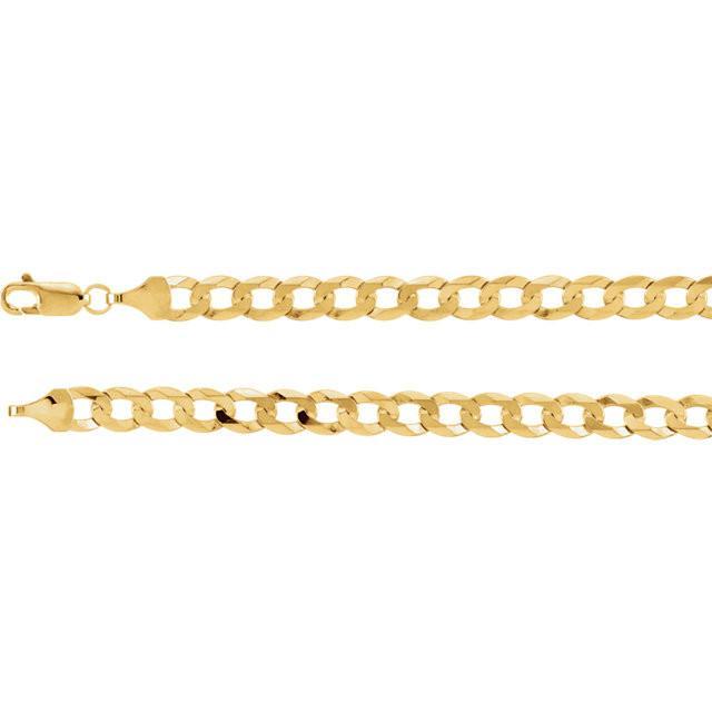 14kt Yellow Gold Curb Chain 5.8mm - Moijey Fine Jewelry and Diamonds